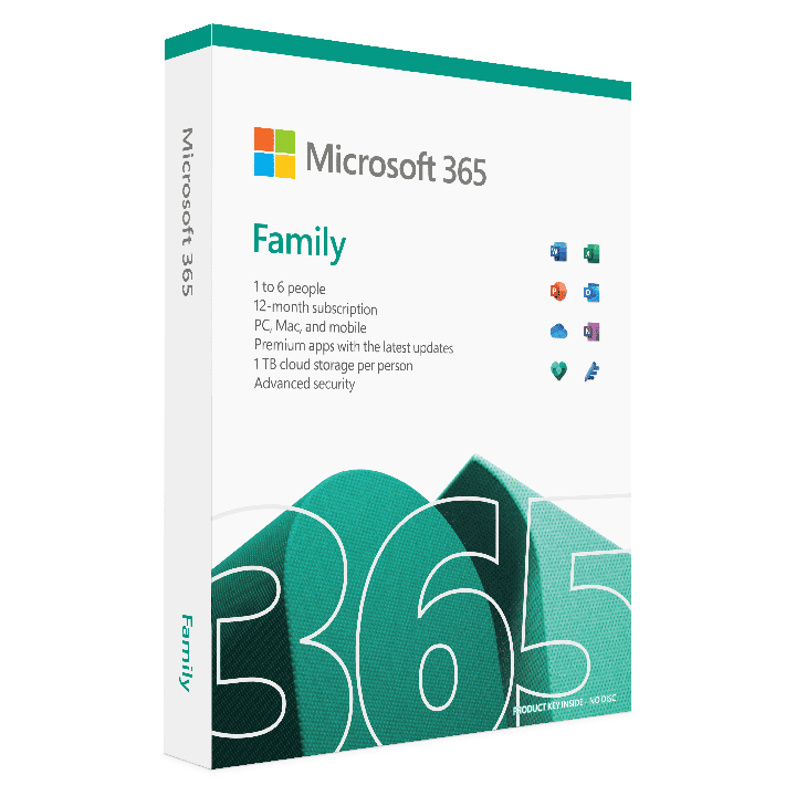 Microsoft Office 365 Family 1 Licenza per 5 User (1 Anno) - Attivazione Online